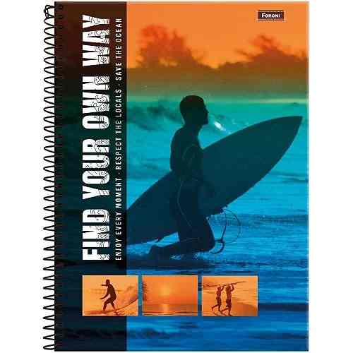 CADERNO 10X1 FREE WAVE